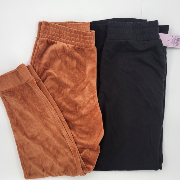 wild fable Pants - Wild Fable Womens Sweaterpants Black/ Rust Sz M.